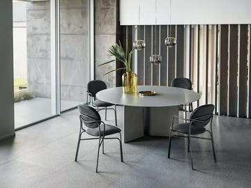 MAGNUM - Cement and wooden dining table by Bontempi Casa - view 3